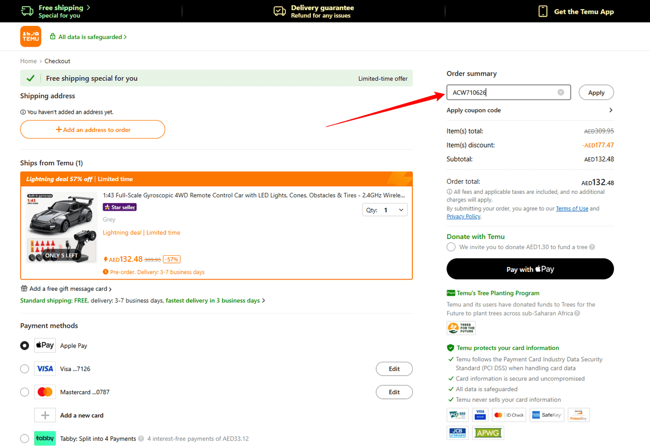 Paste the copied code avoid manual typing