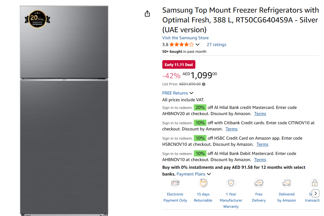 amazon 11.11 sale uae offers