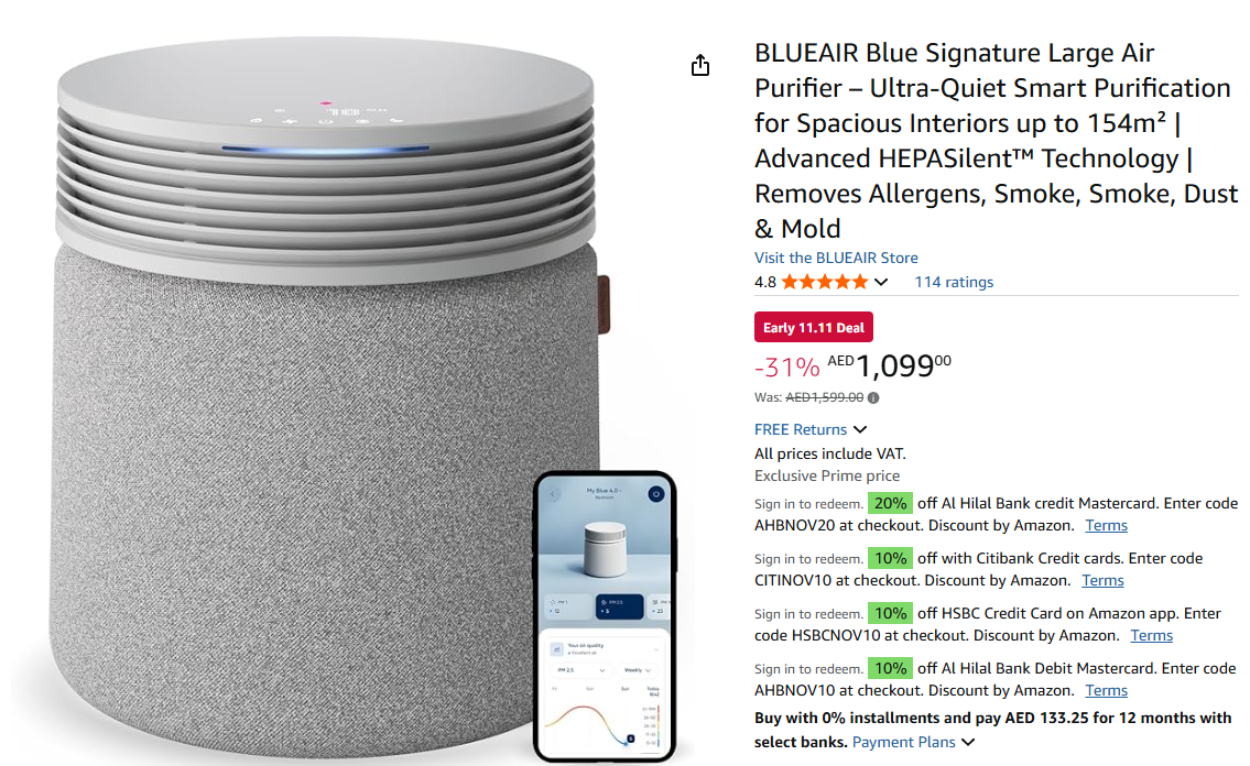 What are the dates of the Amazon sale