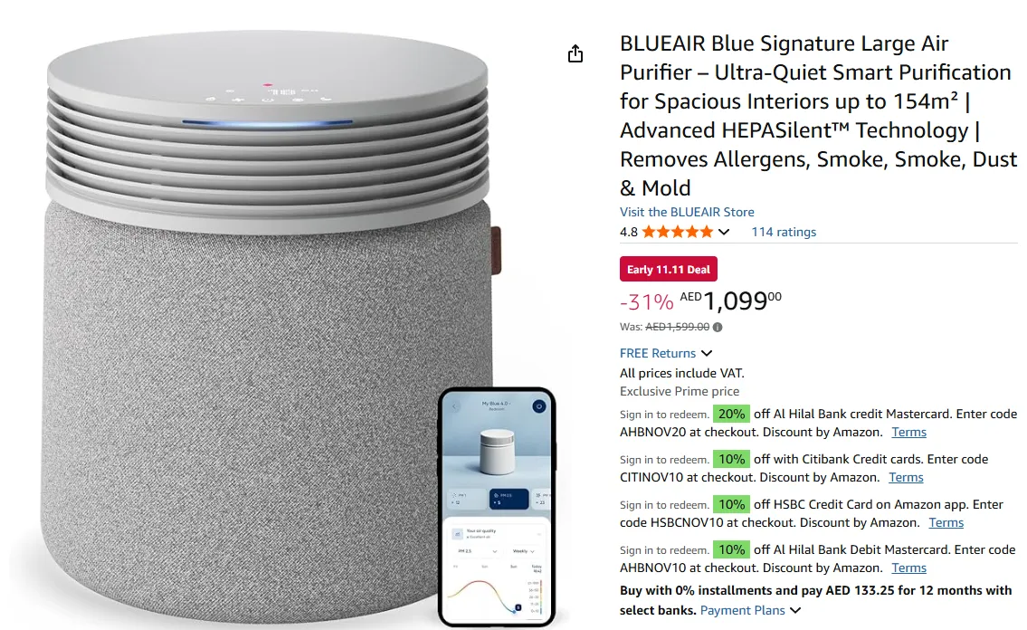 What are the dates of the Amazon sale