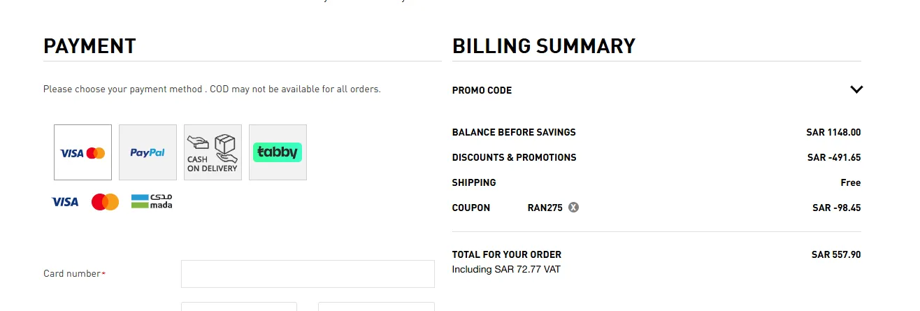 adidas end of sale coupons saudi arabia
