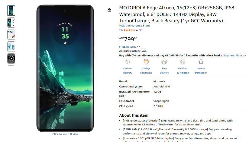 best smart phone under 1500 aed