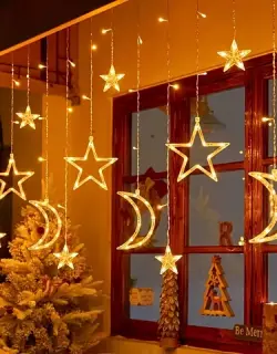Decorations: Curtain Lights, Balcony Stars/Moonlights, String Lights, Constellation Lights