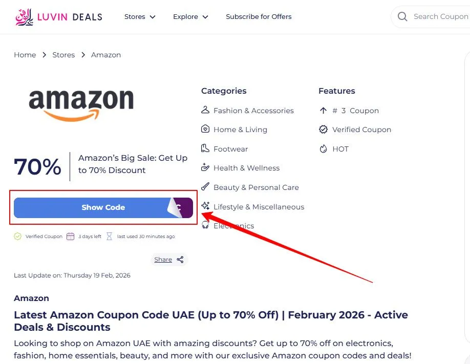 amazon coupon code uae 