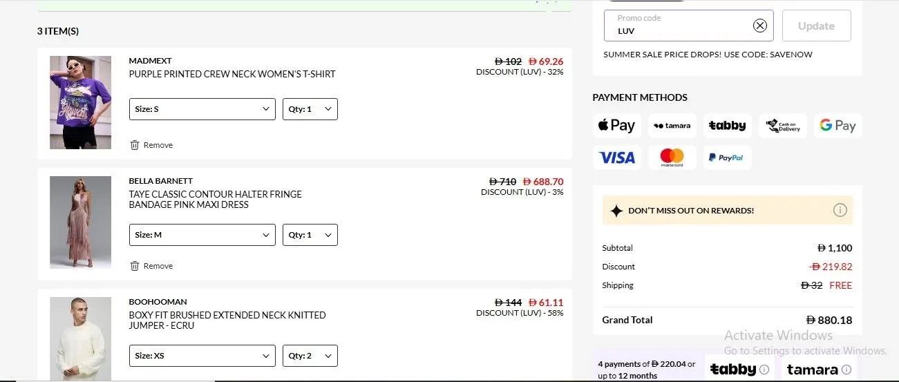 VogaCloset Coupon Code at Checkout