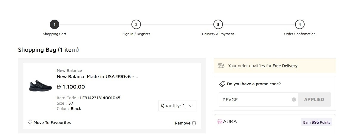 Free Foot Locker Delivery in the UAE