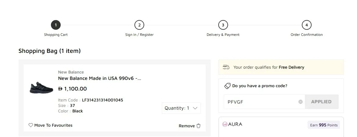 Free Foot Locker Delivery in the UAE