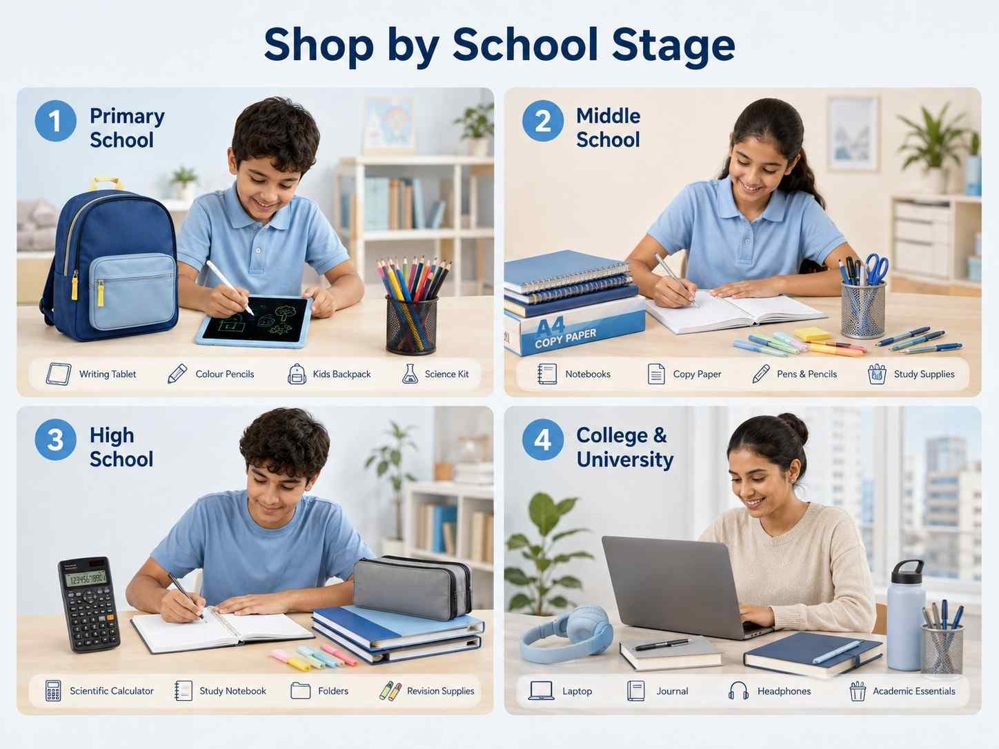 Noon school supplies sale