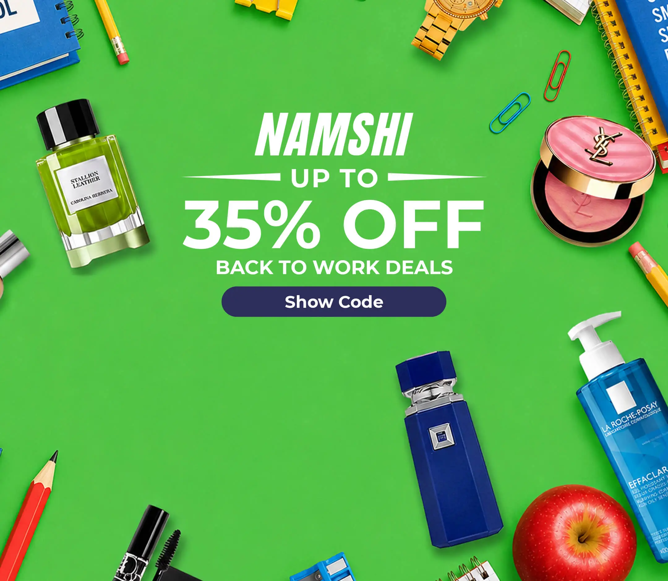 Namshi Promo Code: 30%-80% Off + 20% Extra discount