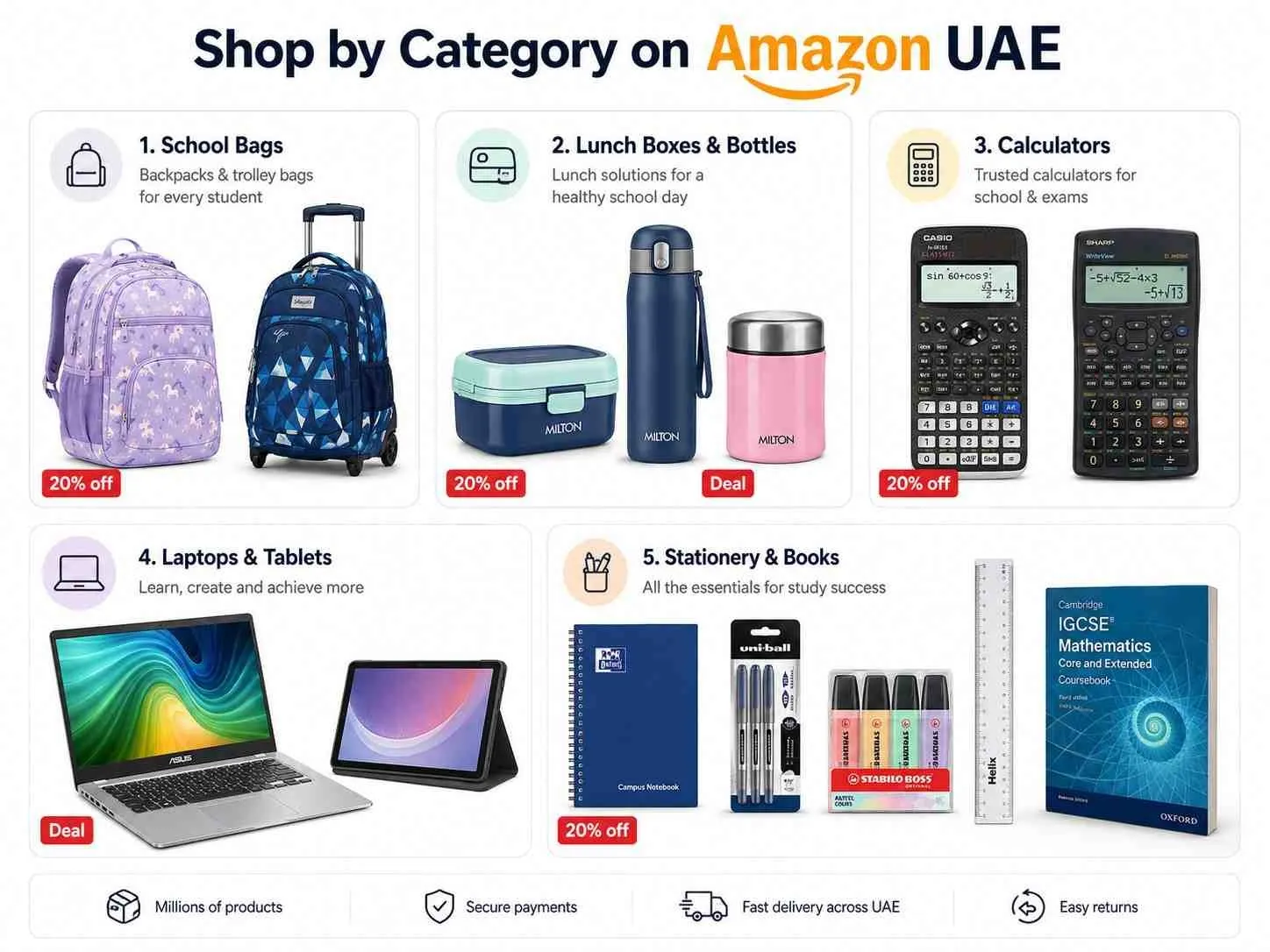 Back to school offers on Amazon