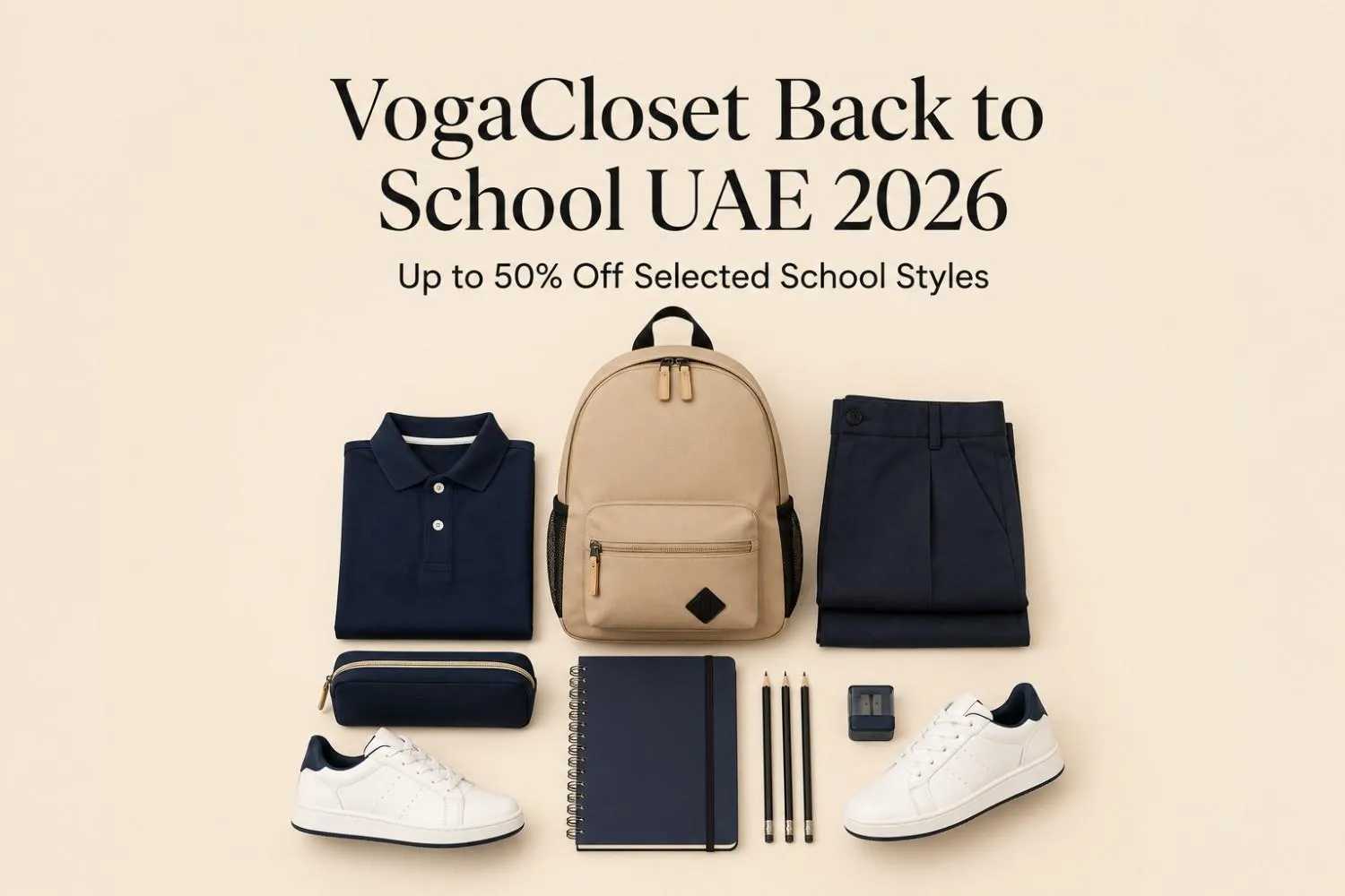 VogaCloset Back to School UAE 2026: Up to 50% Off Selected School Styles