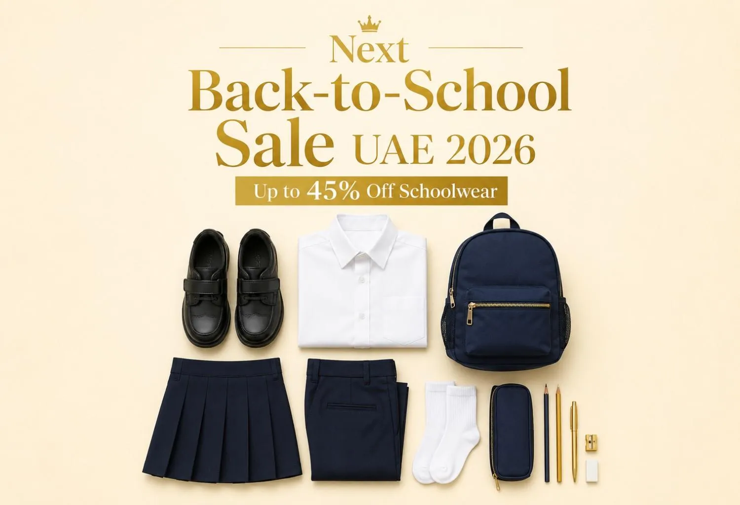 Next Back to School Sale UAE 2026: Up to 45% Off Checked Schoolwear Deals