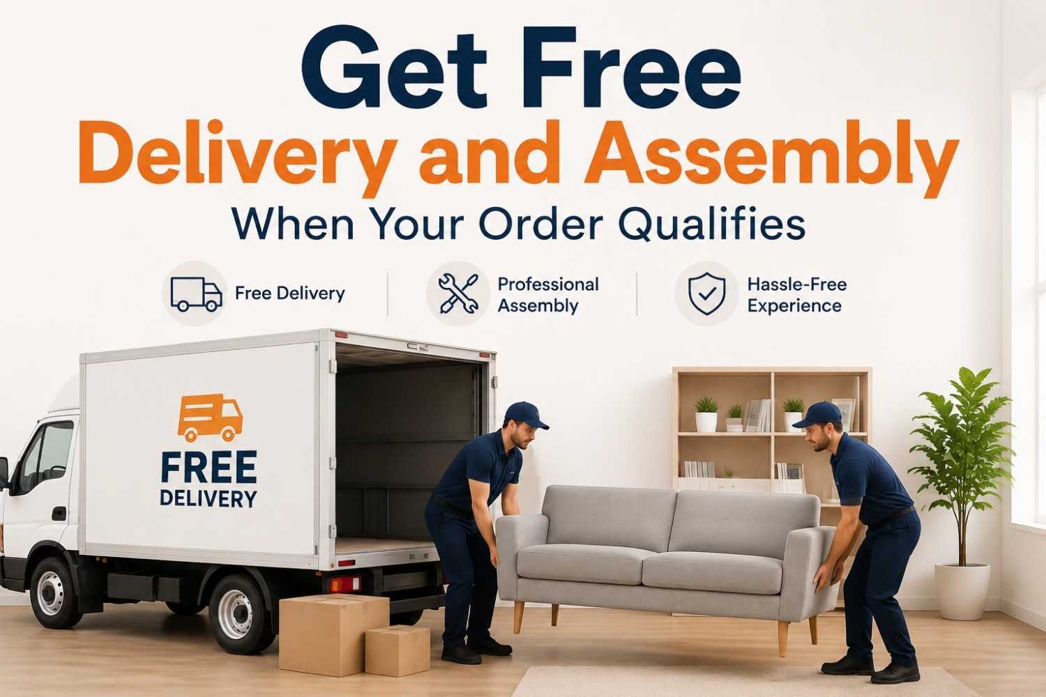 Get Free Delivery and Assembly