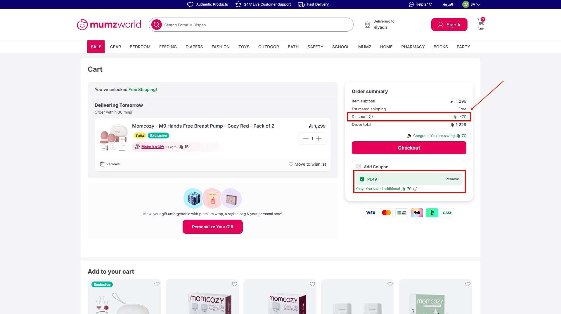 How Do You Apply a Mumzworld Discount Code at ksa store
