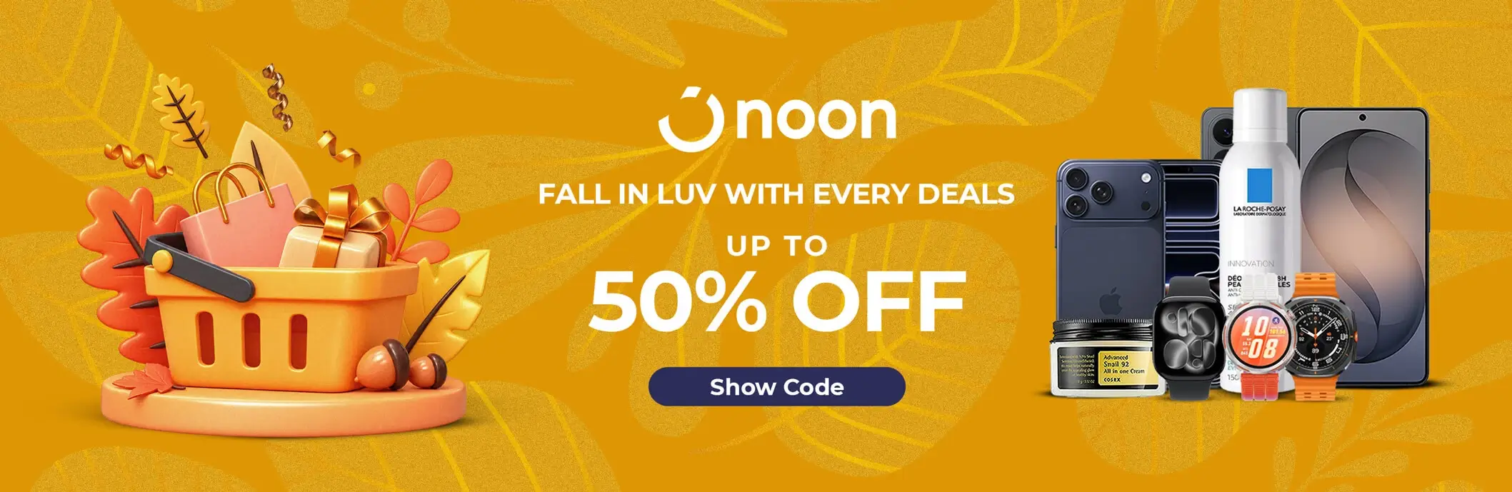 Noon Discount Code: Up to 70% Off + 10% Extra Cashback