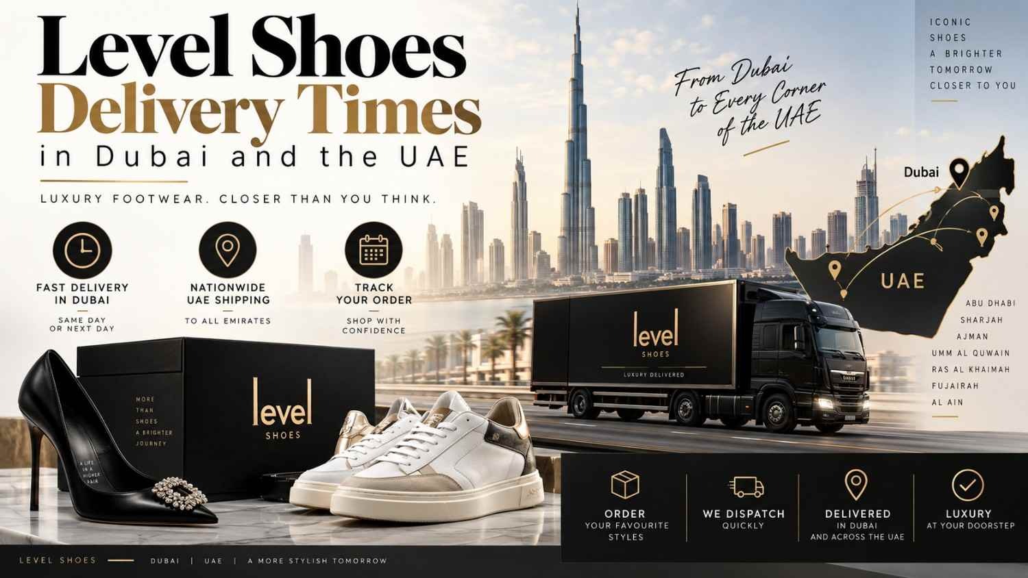 Level Shoes Delivery Times in Dubai and the UAE