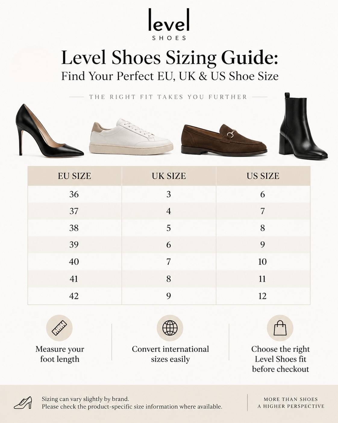 How Does Level Shoes Sizing Work