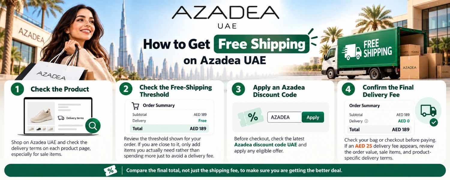 How to Get Free Shipping on Azadea UAE