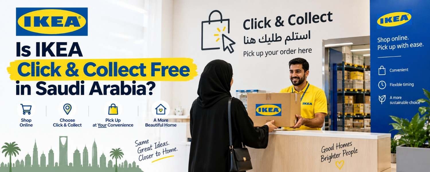 Is IKEA Click & Collect Free in Saudi Arabia?