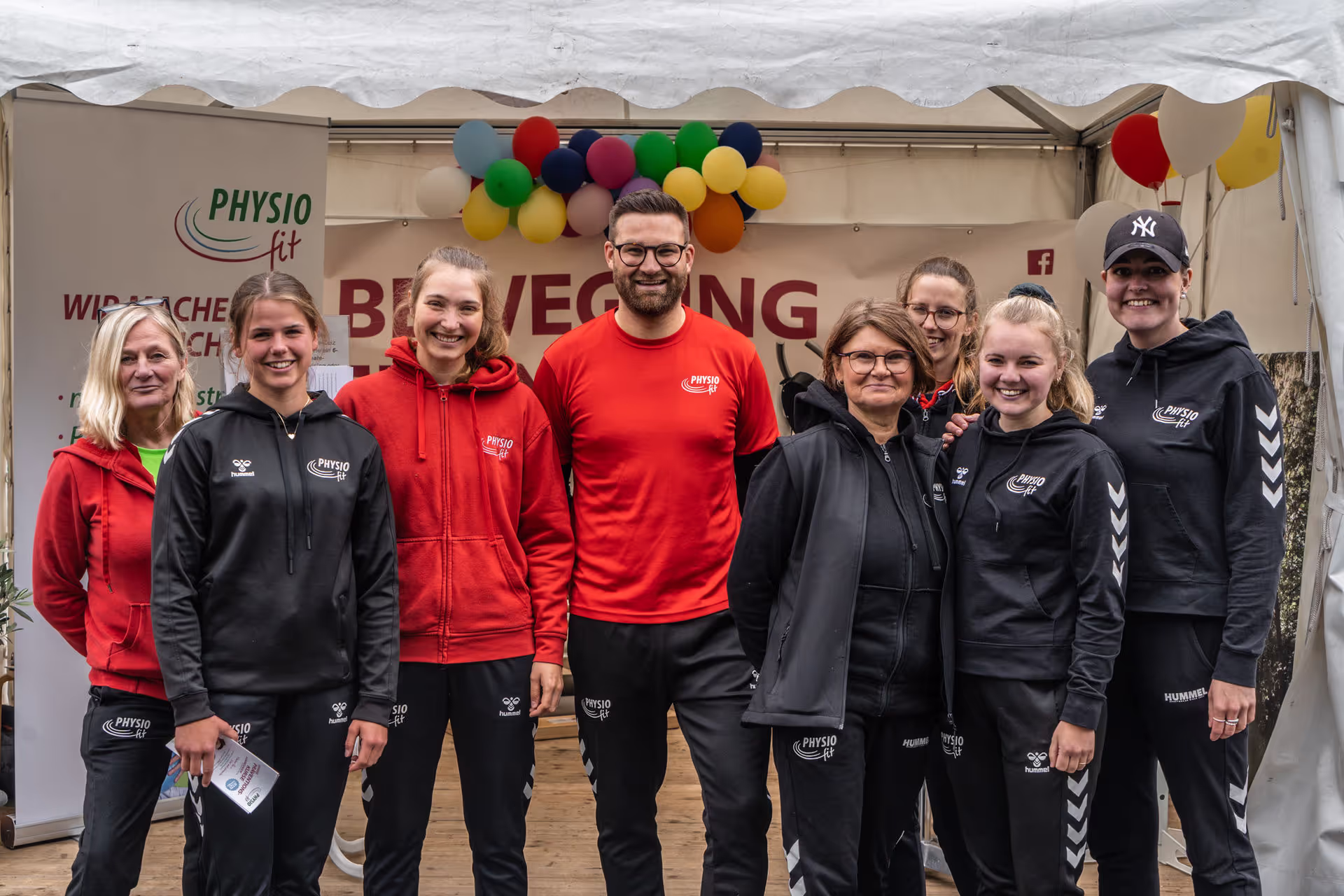 Ein Teil des Teams von Physiofit