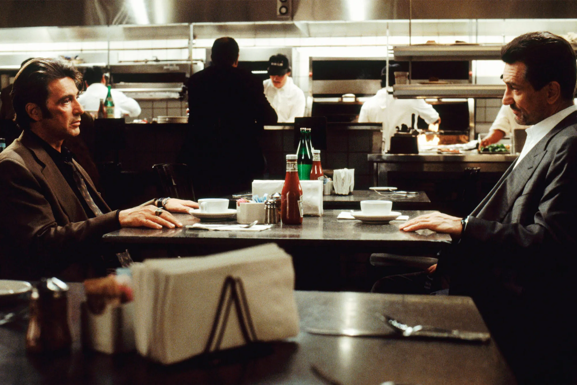 Robert De Niro and Al Pacino in the film Heat