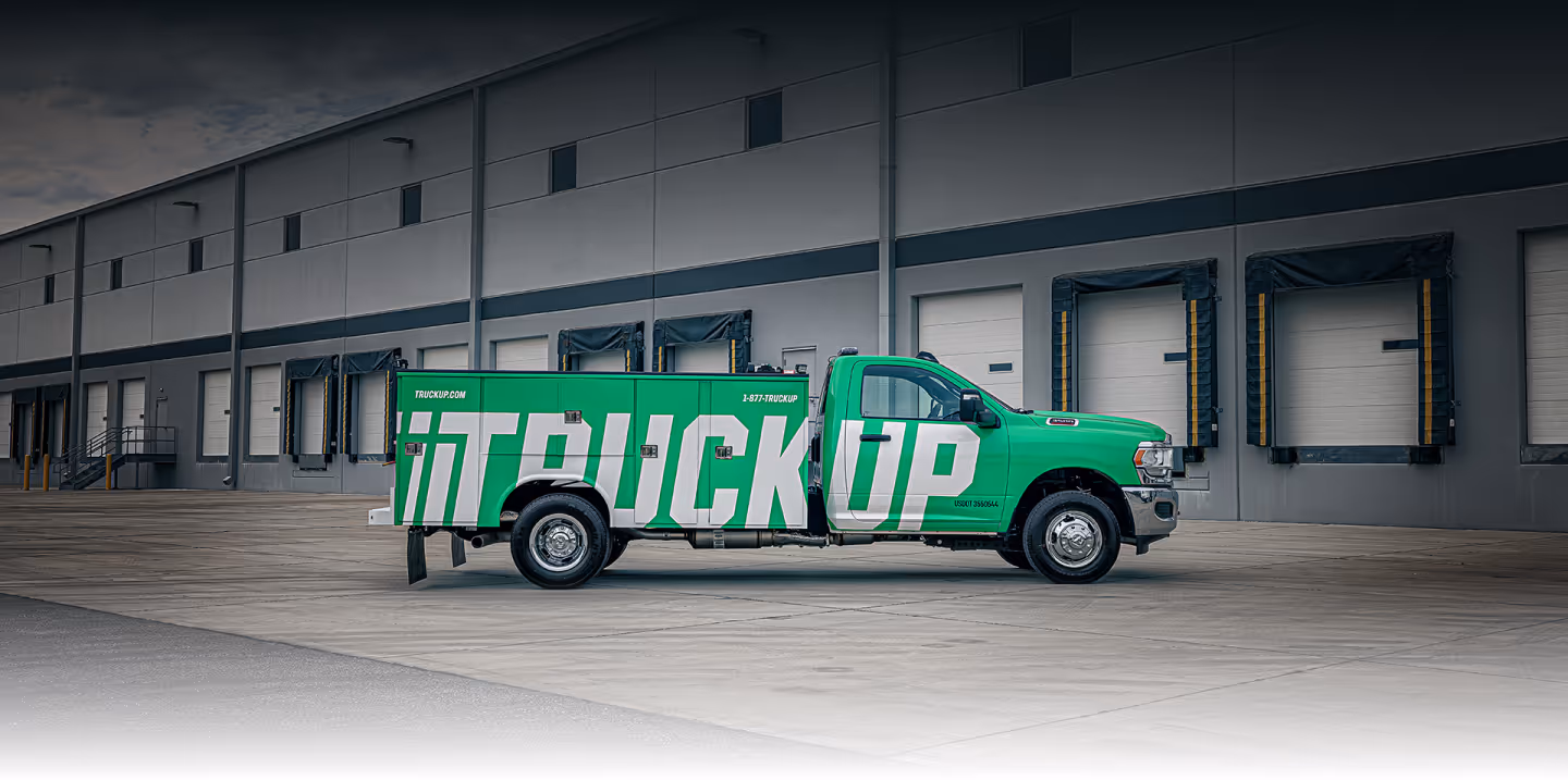 A full side view of a TruckUp truck