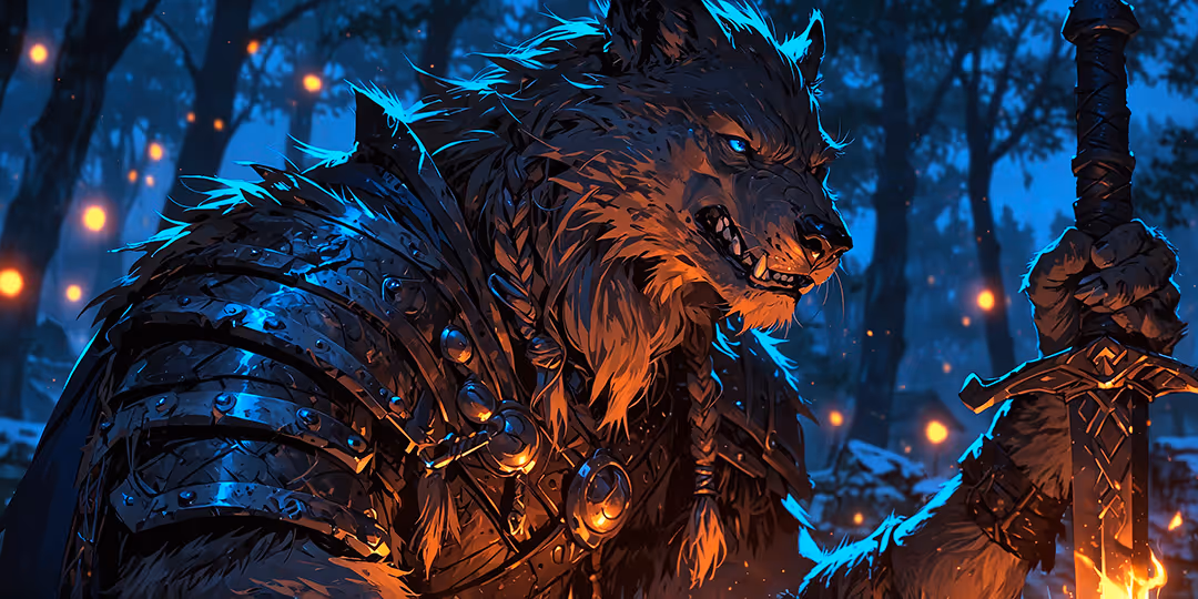 illustration coeur de loup