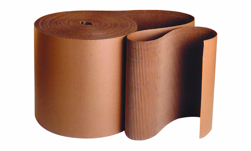 Roll of brown kraft packing paper