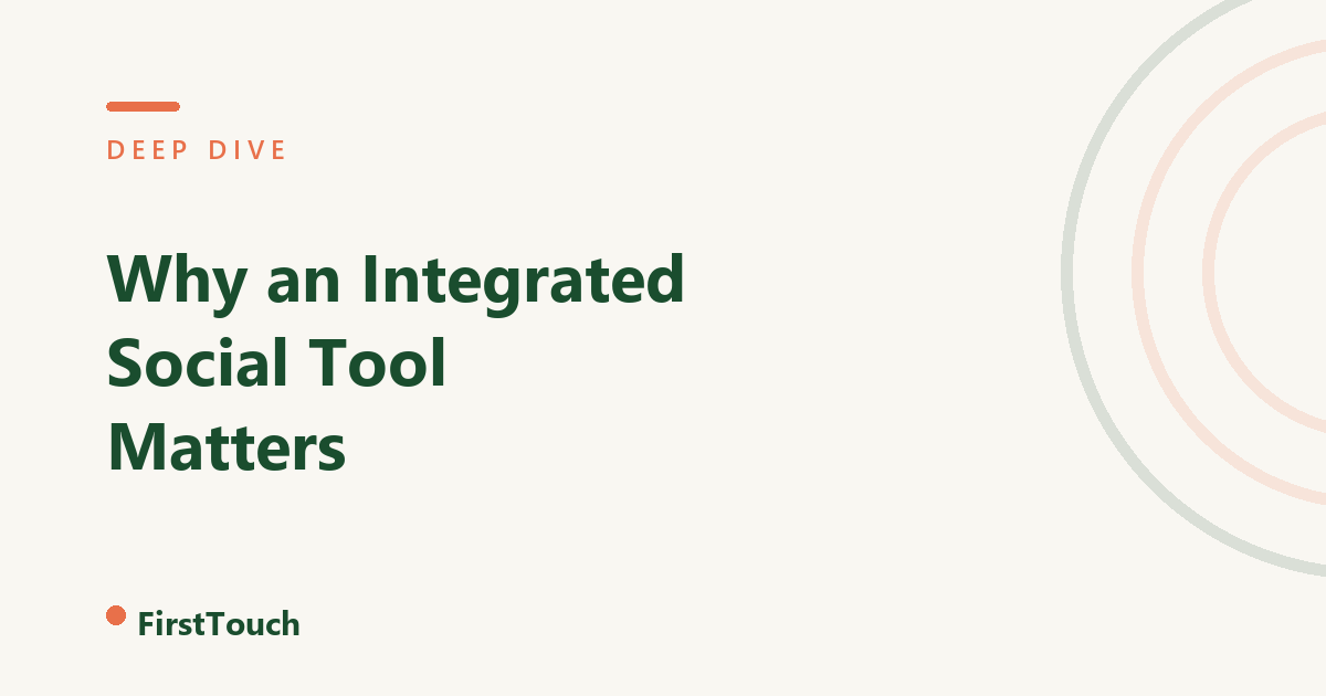 Why an integrated social tool matters blog cover