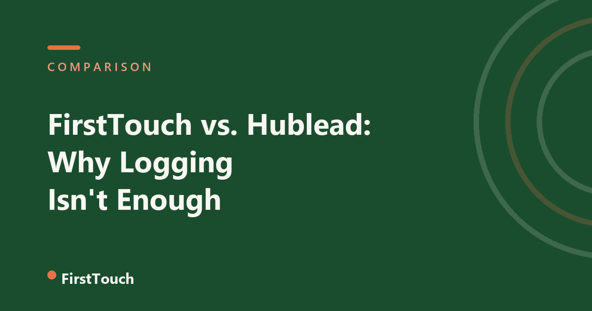 FirstTouch vs. Hublead blog cover