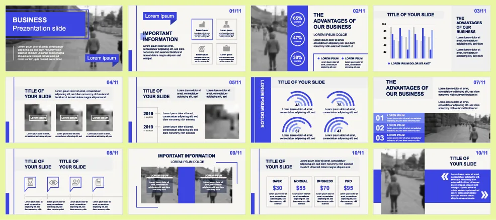 A collection of slides with information about the advantages of important information surrounding retirement and social security.
