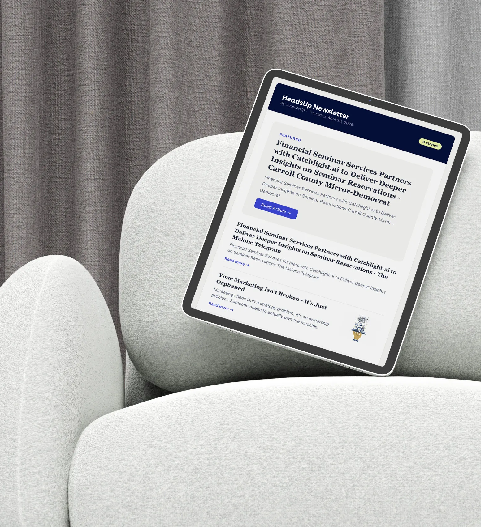 Heads Up Newsletter 