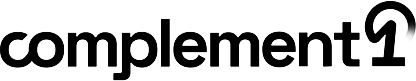 Black version of the complement 1 logo.