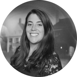 Black and white headshot of Alissa Devine, business development representative