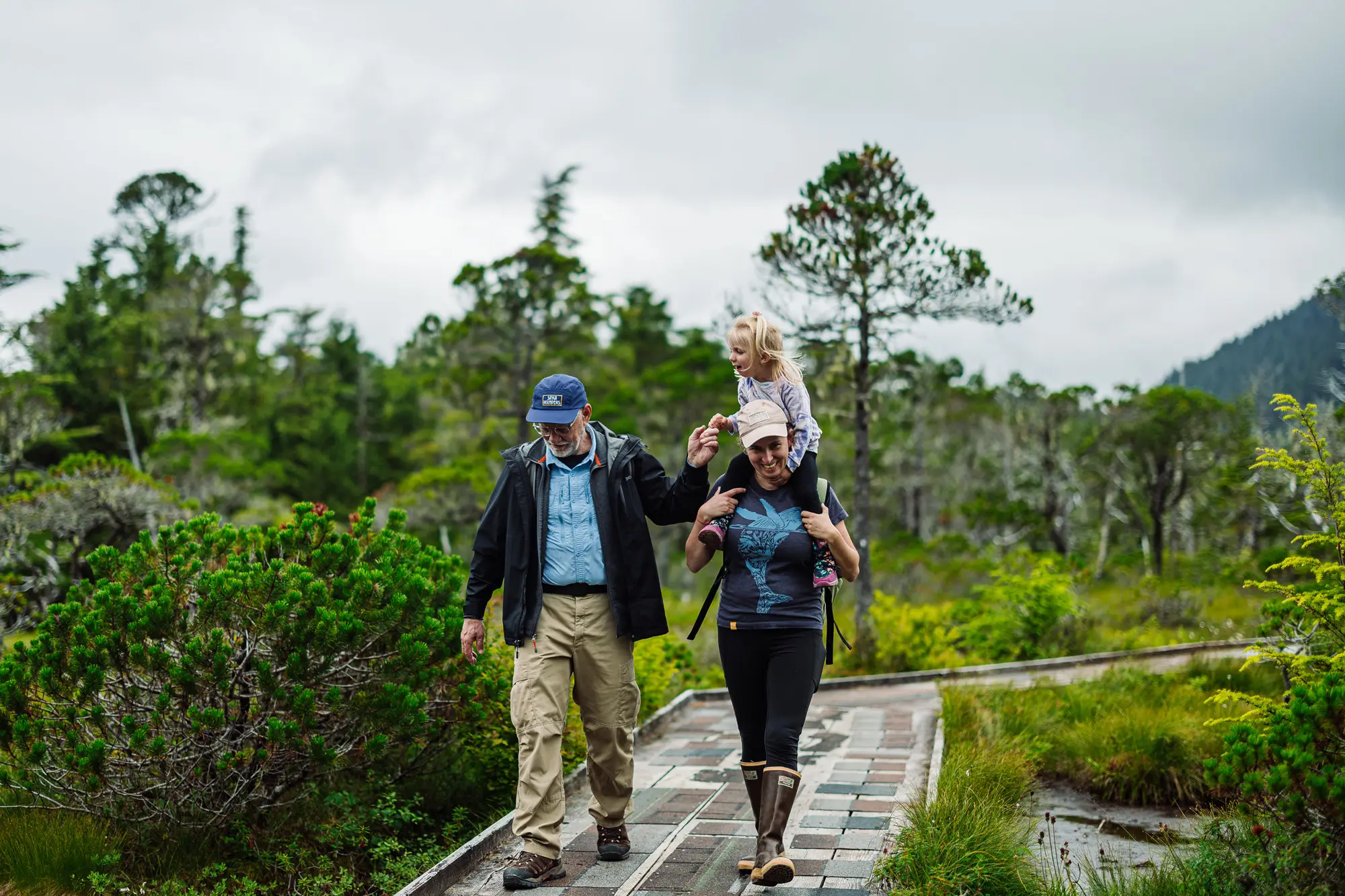 Mike and Valerie Parr watching orcas from the Wonder Seeker, Sitka Sound