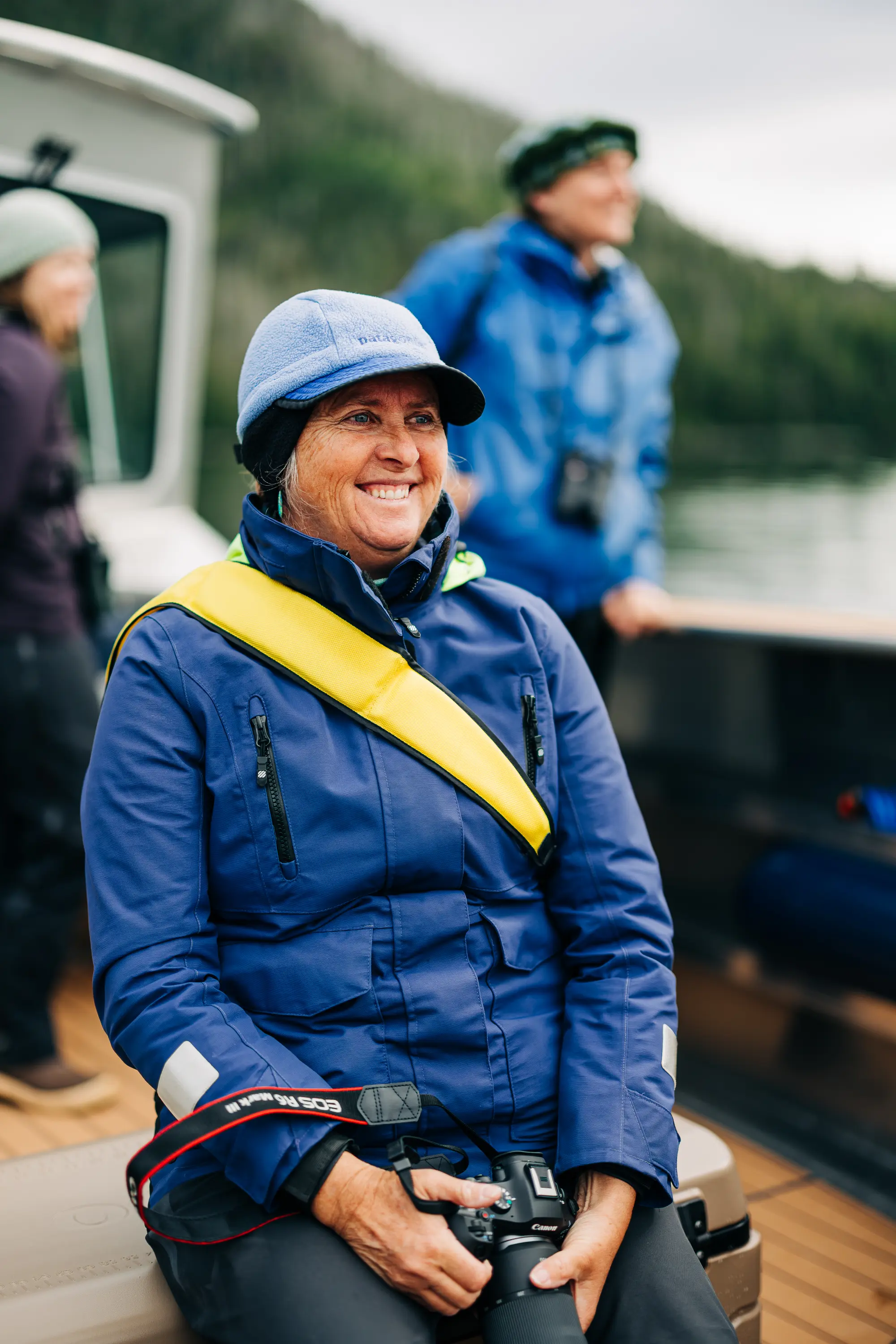 Private boat tour in a remote cove near Sitka, Alaska