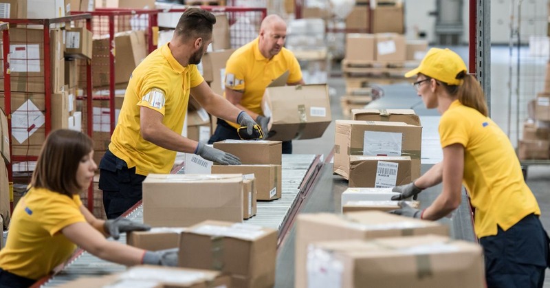 a warehouse worker's picking orders