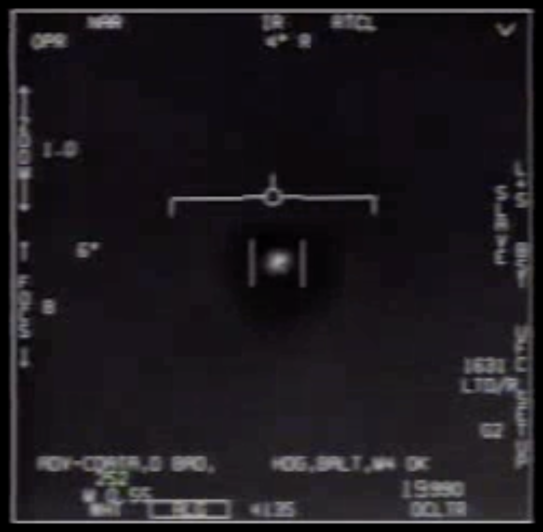 view of tic tac craft from FLIR