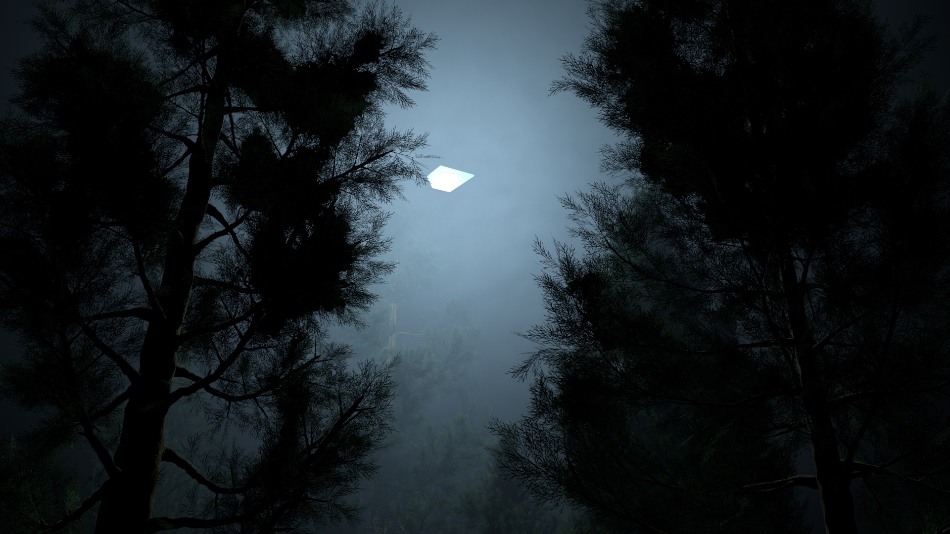 illustration of the initial craft landing in Rendlesham forest. 