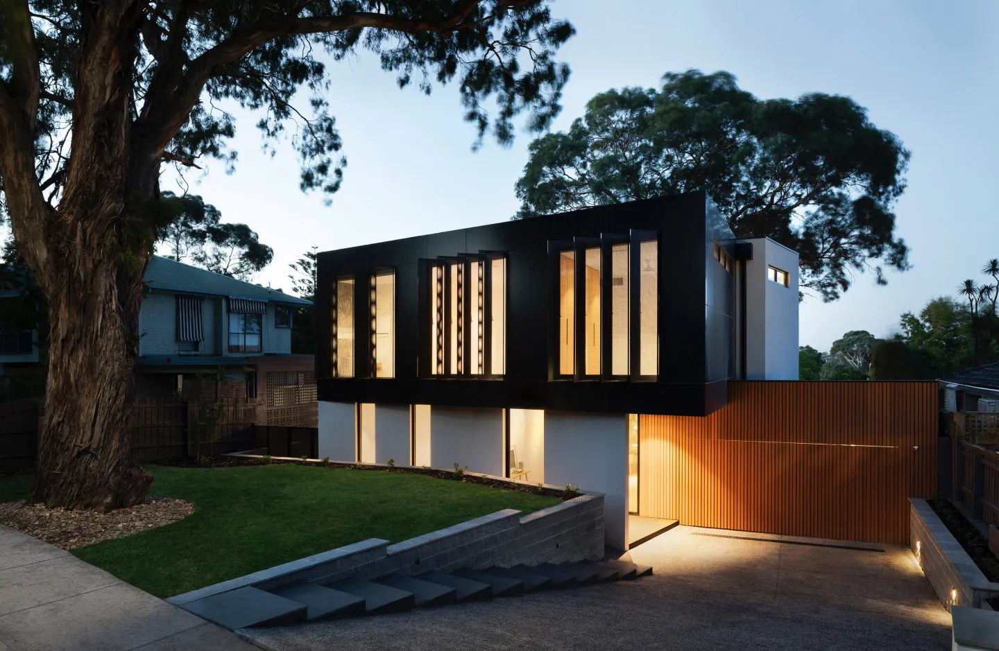 Exterior of modern home