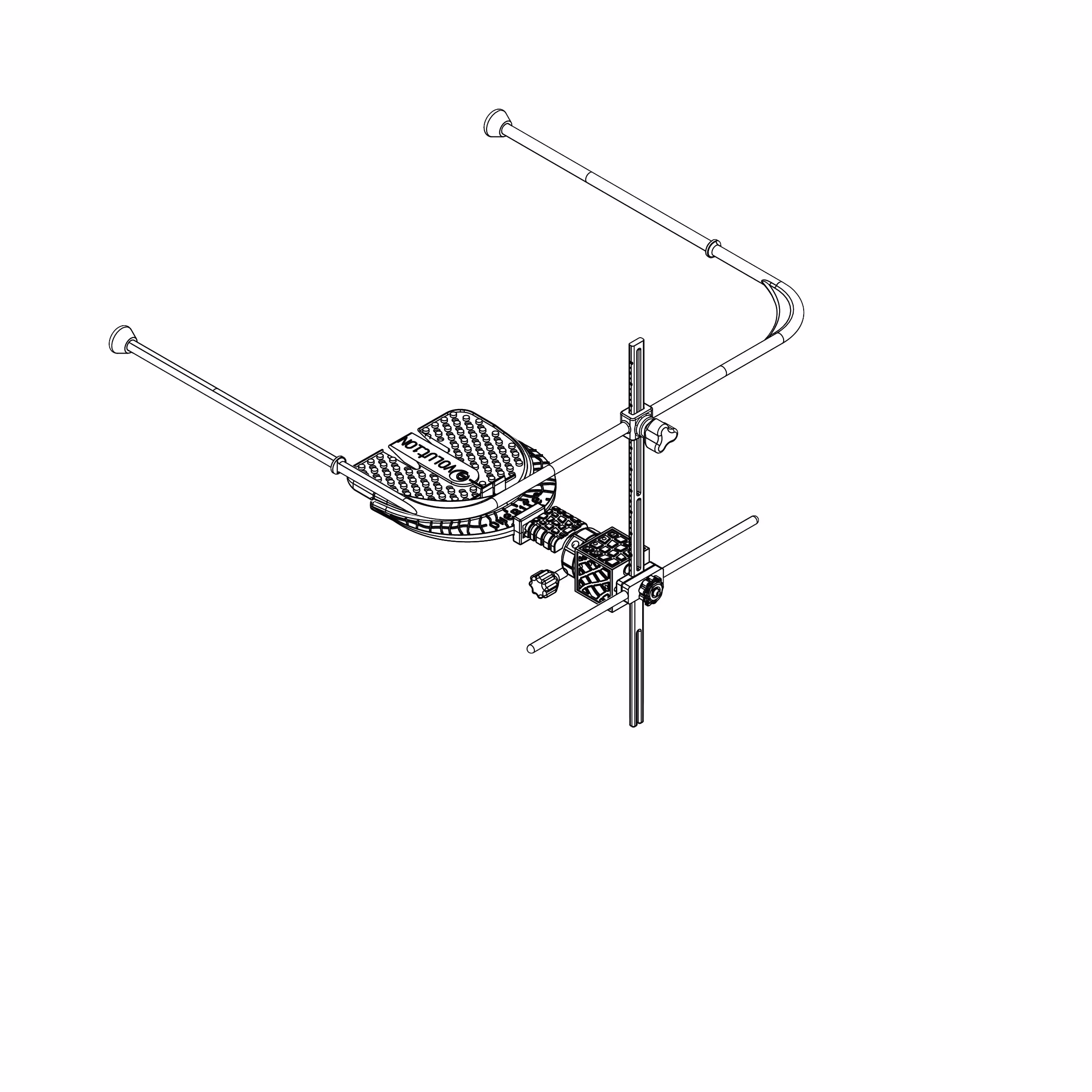 Shows removing the system from the cube