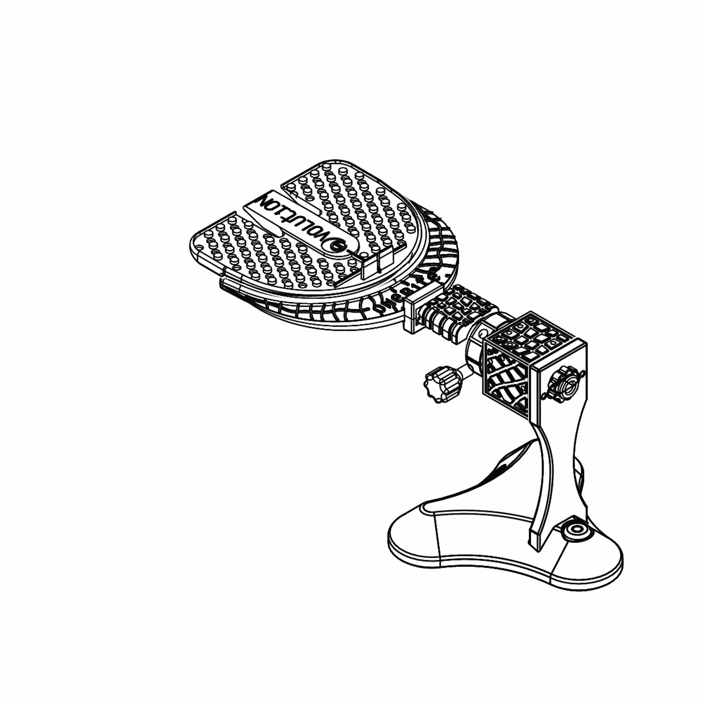 Shows attaching the cube to the clinician cube holder.