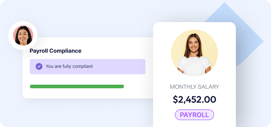 Get built-in 
payroll compliance
