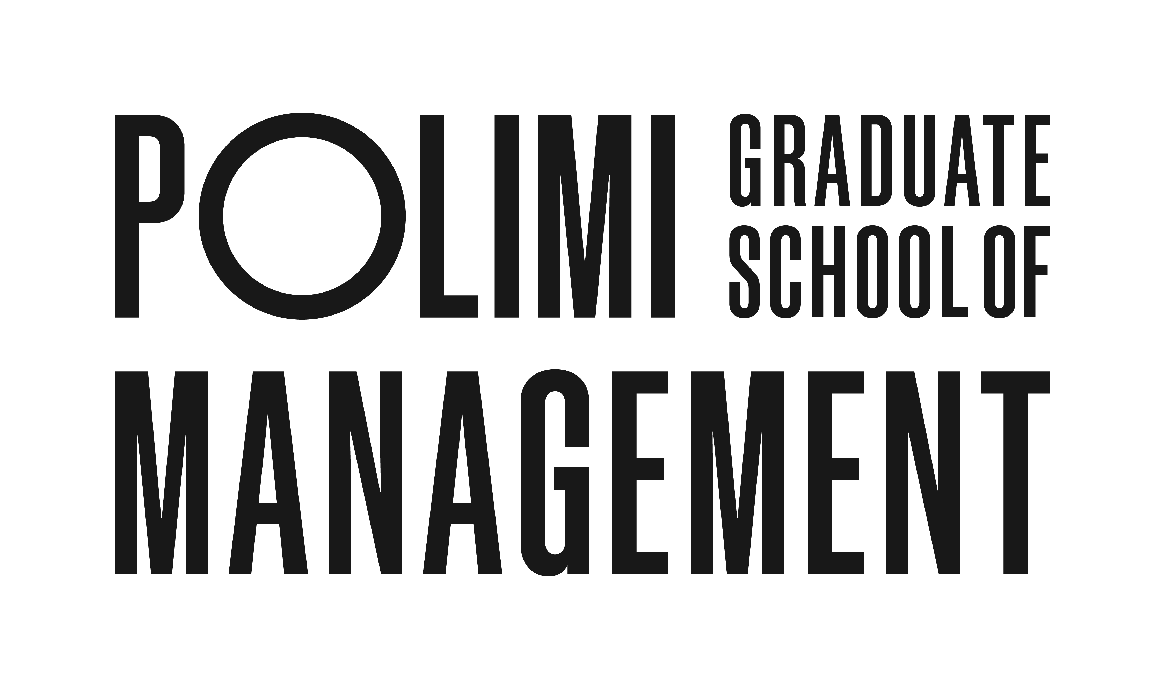 POLIMI Graduate School of Management logo with bold black text.