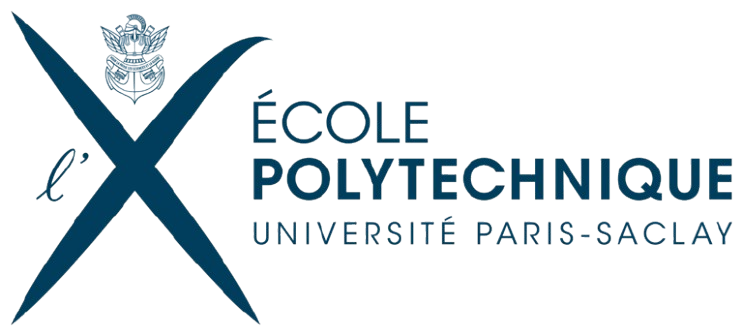 Logo of École Polytechnique, Université Paris-Saclay, featuring a stylized 'X' with an emblem above.