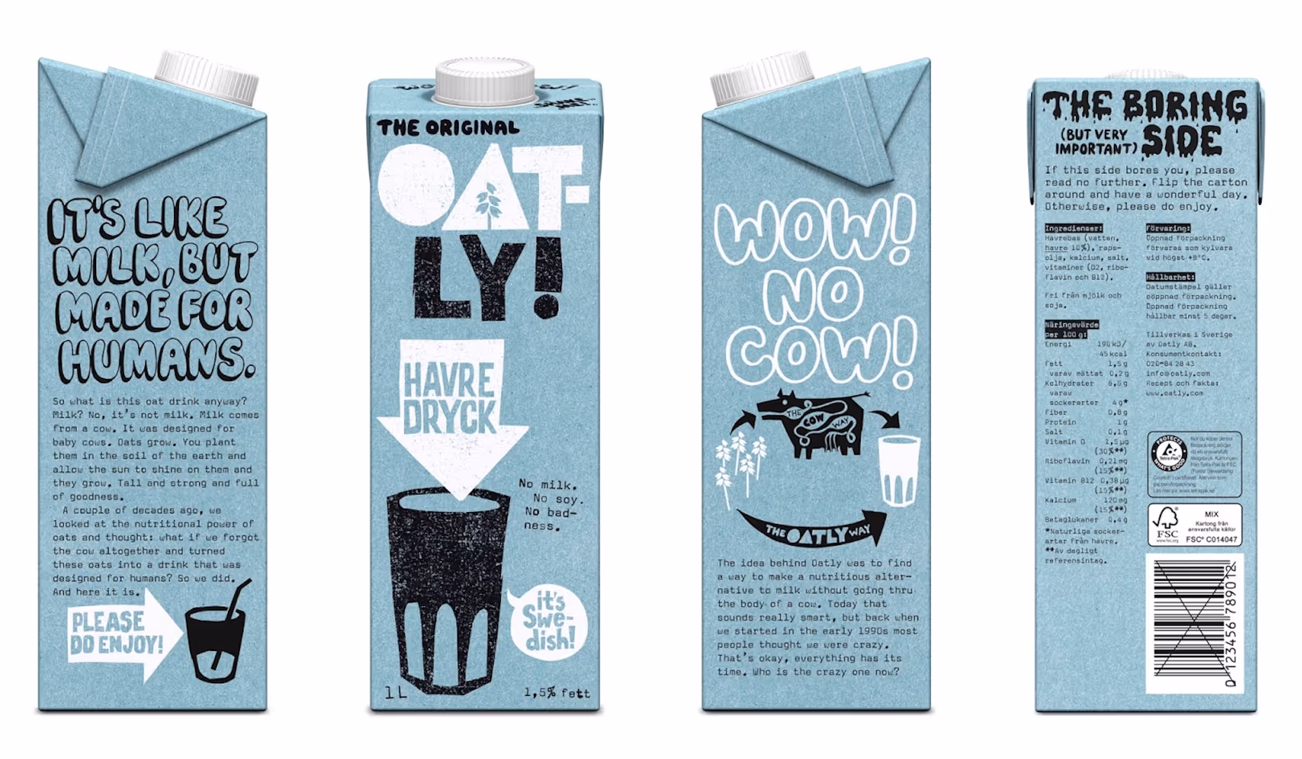 Oatly packaging