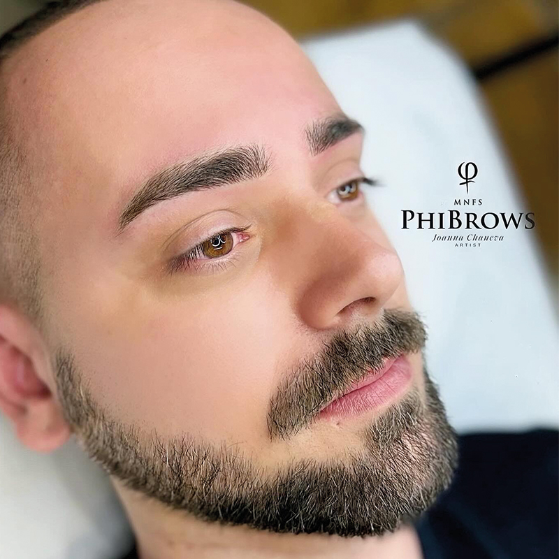 Feine Härchenzeichnung für Männer – Microblading München