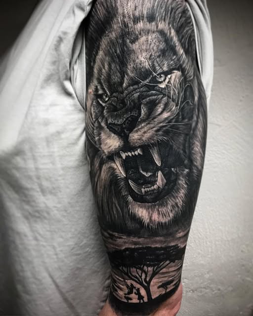 Tiermotive als Cover-Up Tattoo – perfekte Kombination aus Kunst und Präzision.