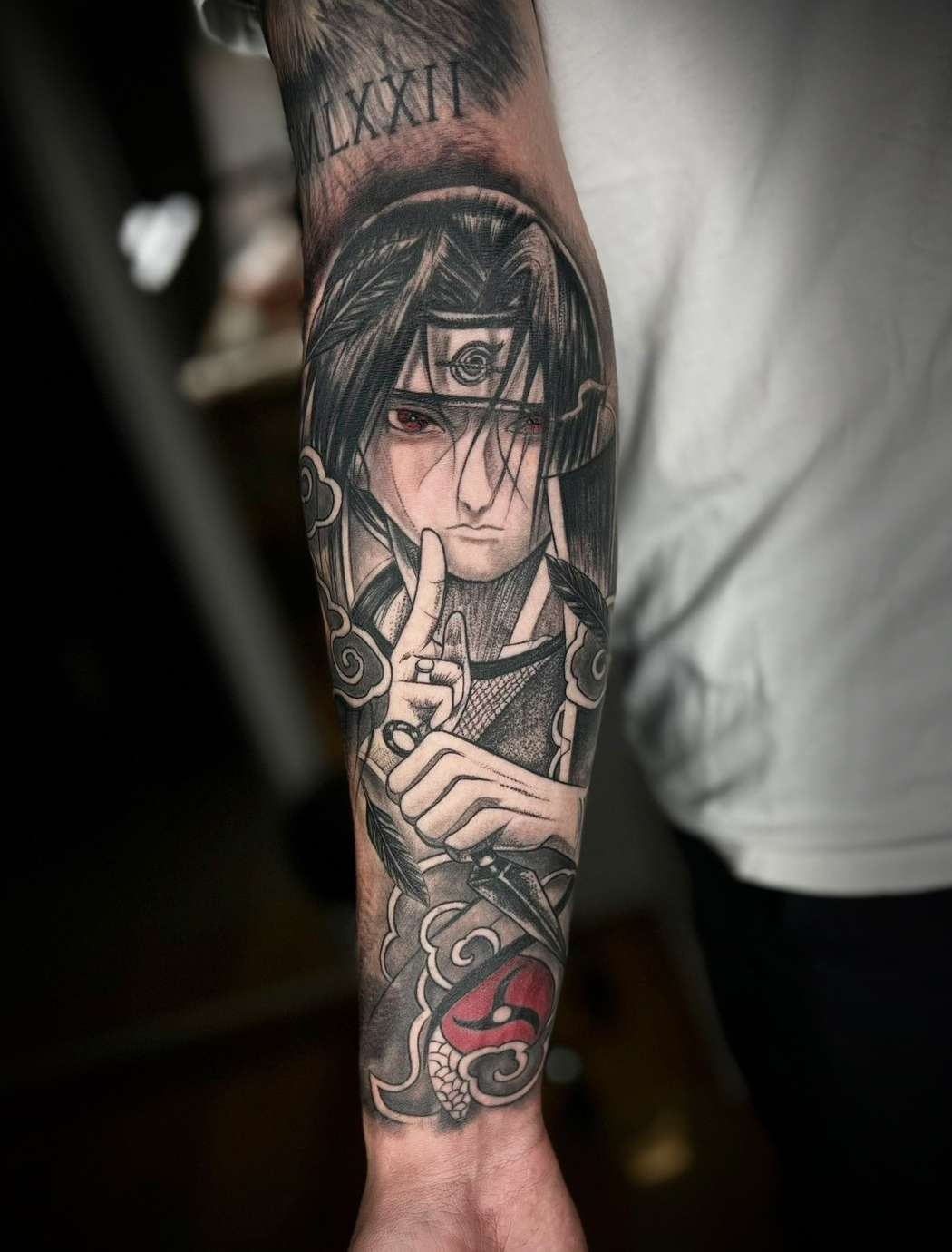 Anime Tattoo von Kristiyan Mihaylov – individuelle Charakterdarstellung auf der Haut.
