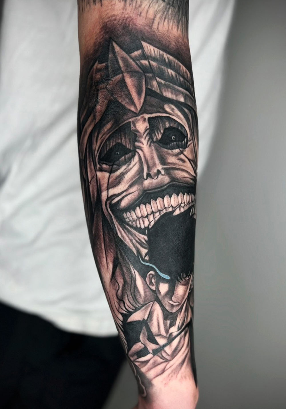 Anime Monster Tattoo Farbe – Comic Style München